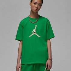 Футболка Nike Air Jordan Women&apos;s Graphic, зеленый/коричневый