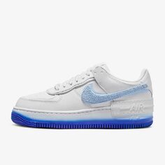 Кроссовки Nike Air Force 1 Shadow Women&apos;s, белый/синий