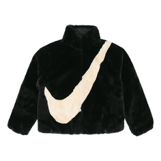Куртка Nike Swoosh Warm Lamb&apos;s Jacket Autumn Asia Edition Black CU6559-010, черный