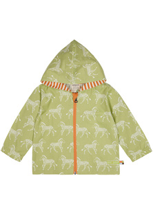 Куртка Loud + proud уличная с животным принтом, лаймово-зеленый, 100% биохлопок