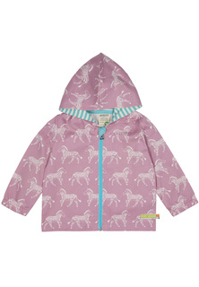 Куртка Loud + proud уличная с животным принтом, темно-розовый, 100% биохлопок