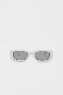 Классические солнцезащитные очки прямоугольной формы Pull&amp;Bear, белый