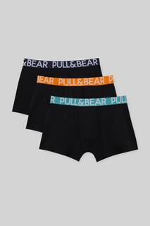 Комплект боксеров с контрастным поясом Pull&amp;Bear