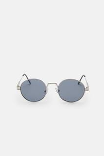 Круглые солнцезащитные очки Pull&amp;Bear, серебро