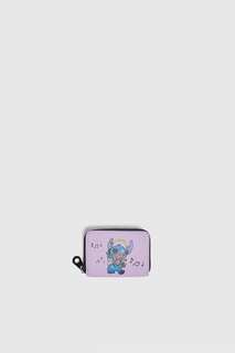 Бумажник Lilo &amp; Stitch с картхолдером Pull&amp;Bear, лиловый