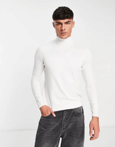 Водолазка Pull&amp;Bear ASOS, белый