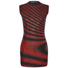 Платье Mowalola Jersey Printed, черный/красный