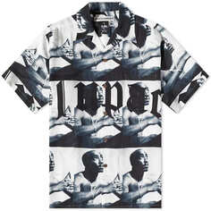 Рубашка Wacko Maria Tupac Short Sleeve Type 2 Hawaiian, белый