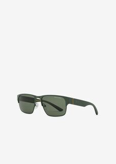 Квадратные мужские солнцезащитные очки Armani Exchange, зеленый