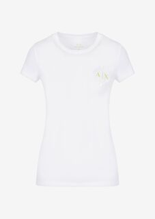 Приталенные футболка Armani Exchange, белый