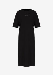 Платье Milano New York из хлопка Armani Exchange, черный
