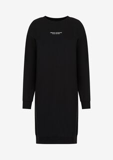 Платье-толстовка Milano New York Armani Exchange, черный