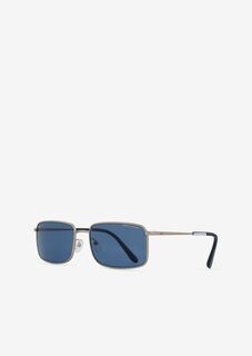 Квадратные мужские солнцезащитные очки Armani Exchange, серебряный