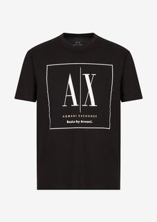 Футболка стандартного кроя Armani Exchange, черный