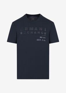 Футболка стандартного кроя Armani Exchange, синий