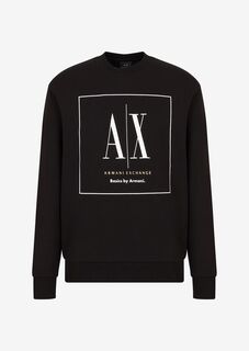 Толстовка без капюшона Armani Exchange, черный