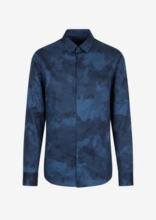 Повседневные рубашка Armani Exchange, синий