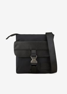 Плоская сумка через плечо Armani Exchange, черный