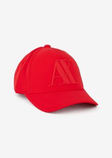 Бейсболка с прорезиненным логотипом Armani Exchange, красный
