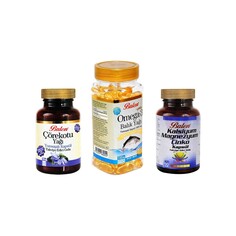 Рыбий жир Balen Omega 3, 100 капсул, 1380 мг, масло черного тмина Balen, 80 капсул, 1380 мг + Витаминный комплекс Balen кальций, магний, цинк, 90 капсул, 709 мг БАЛЕН