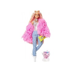 Кукла Barbie Extra Baby в розовой курточке