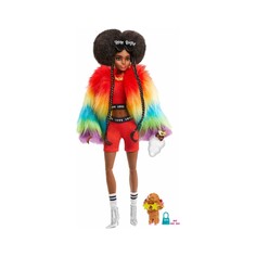 Кукла Barbie в цветной куртке GVR04