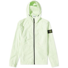 Куртка Stone Island Supima Cotton Twill Stretch Hooded, светло-зеленый