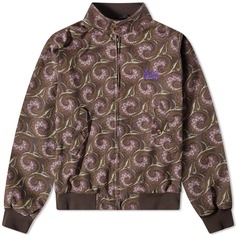 Жакет Baracuta X Needles Jacquard Af G9 Harrington, фиолетовый, коричневый