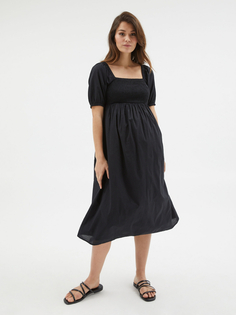 Черное присборенное мини-платье для беременных George., черный
