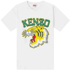 Футболка Kenzo Large Varsity, белый/желтый/зеленый