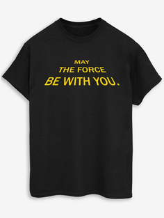 Черная футболка с принтом для взрослых NW2 Star Wars Classic Slogan George., черный