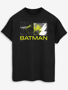 NW2 The Flash Batman Future Slogan Взрослая черная футболка George., черный