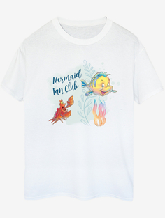 Белая футболка для взрослых NW2 Disney The Little Mermaid Club George., белый