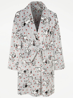 Серый флисовый халат с сердечком Disney 101 Dalmatians George., серый