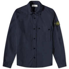 Рубашка Stone Island Supima Cotton Twill Stretch-TC Button Overshirt, темно-синий