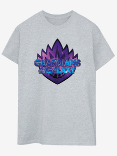 Серая футболка для взрослых NW2 Guardians Of The Galaxy Shield George., серый