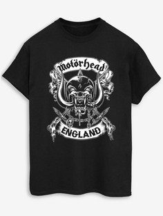 Черная футболка для взрослых NW2 Motorhead Crossed Sword George., черный