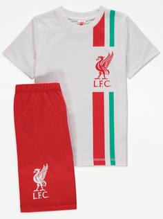 Полосатая красная короткая пижама футбольного клуба Liverpool Football Club George., красный