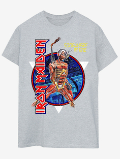 Серая футболка для взрослых NW2 Iron Maiden Somewhere In Time George., серый