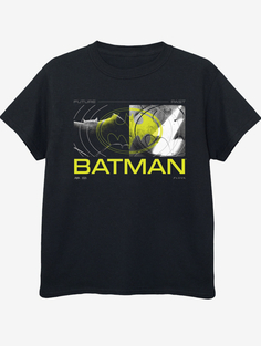 Детская черная футболка NW2 The Flash Batman Future Slogan George., черный