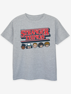 Детская серая футболка с логотипом NW2 Stranger Things Logo George., серый