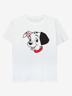 Детская белая футболка с принтом NW2 101 Dalmatians Head George., белый