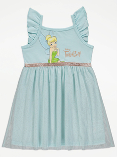 Голубое блестящее платье Disney Tinker Bell George., синий