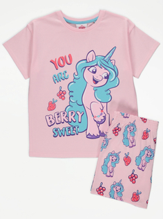 Пижама My Little Pony с розовым единорогом и надписью George., розовый