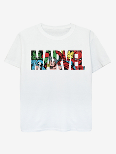 Детская белая футболка с логотипом NW2 Marvel Infill George., белый