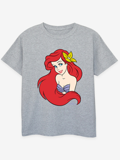 Серая футболка с принтом для детей NW2 Little Mermaid Close Up Kids George., серый