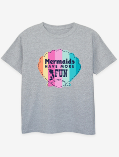 NW2 Серая футболка Disney The Little Mermaid Fun Kids George., серый