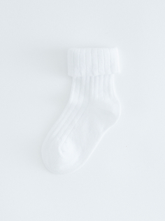 Белые носки унисекс в рубчик, 5 пар George., белый