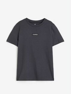 Футболка с надписью H&amp;M Gamer, черный H&M