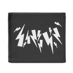 Кошелек Neil Barrett Chaotic Bolt Billfold, белый/черный